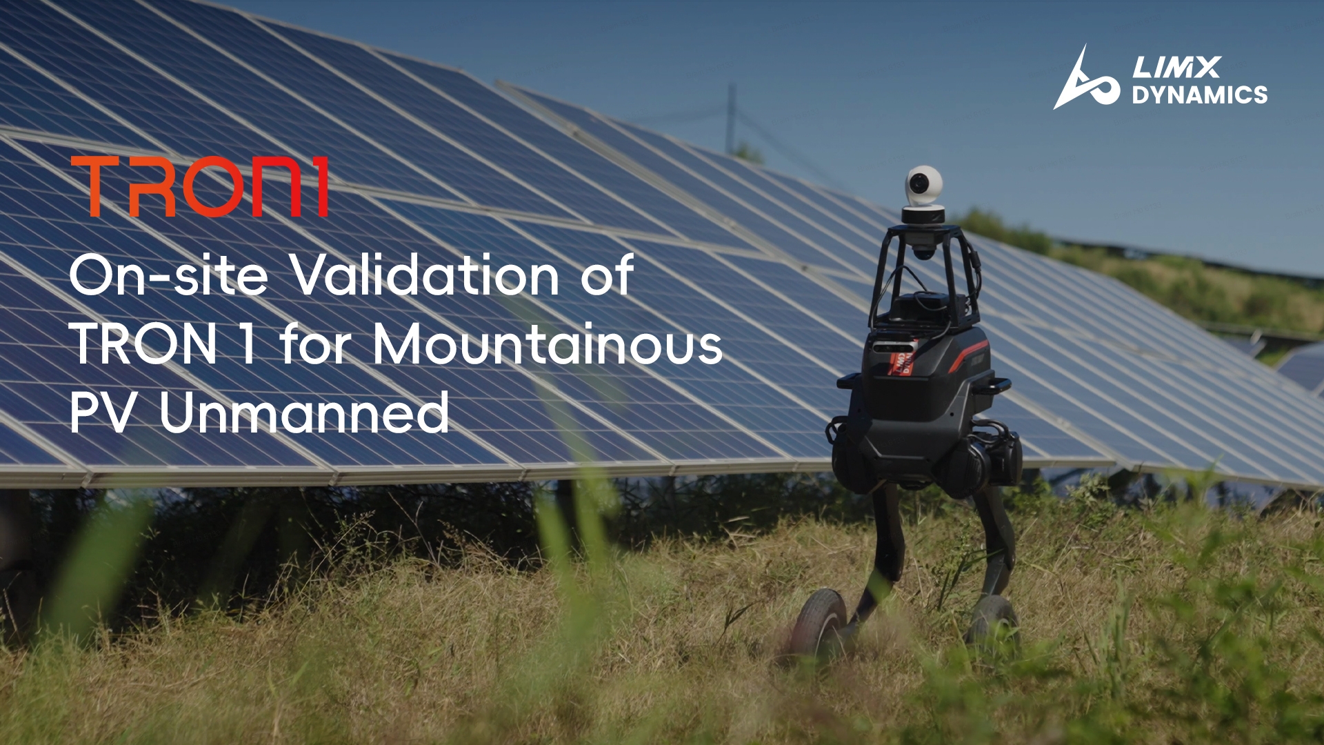 On-site Validation of TRON 1 for Mountainous PV Unmanned Inspection